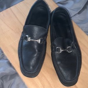 Sandro by Sandro Moscolni mens black leather loafers size 10.5
